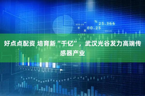 好点点配资 培育新“千亿”，武汉光谷发力高端传感器产业